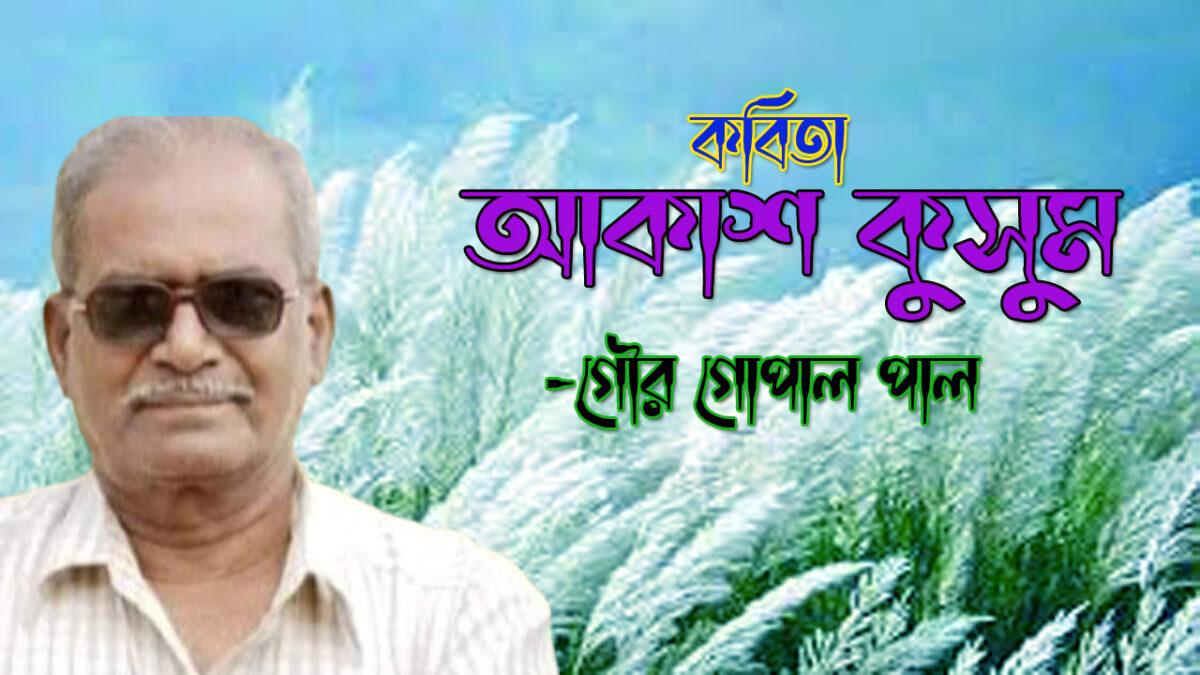আকাশ কুসুম -গৌর গোপাল পাল | কবিতার পাতা